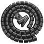 UNITEK Spiral Cable Organizer, 10 meters, 22 mm Diameter, Black