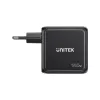 UNITEK GaN Charger z Wyświetlaczem 140W 3xUSB-C 1xUSB-A PD3.0 QC4.0 Czarny