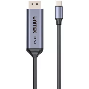 UNITEK Bidirectional USB-C to DisplayPort Cable 16K 80Gbps HDR 1.8m