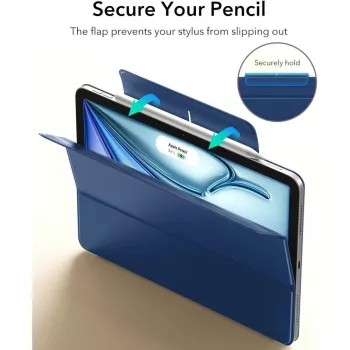ESR Rebound Magnetic etui na iPad Air 10.9 (4./5. gen, 2020-2022) / iPad Air 11 (6./7./8. gen, 2024-2026), niebieskie