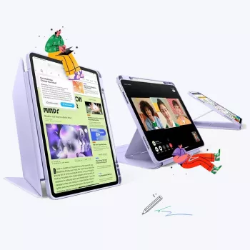 ESR Flip Hybrid Case dla iPad Air 13-calowy (M2 2024) - Fioletowy