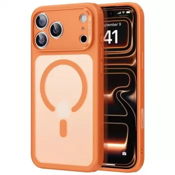 ESR Classic Hybrid MagSafe Case do Apple iPhone 17 Pro Max, Pomarańczowy Mrożony
