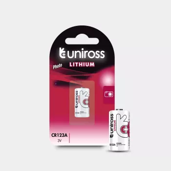 Bateria Uniross litowa CR123A 3V 1500mAh