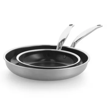GreenPan Premiere Zestaw Patelni 2-częściowy, 20+28 cm Stal Nierdzewna