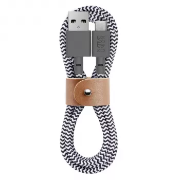 Native Union Belt Cable USB-A do USB-C 1,2m Zebra
