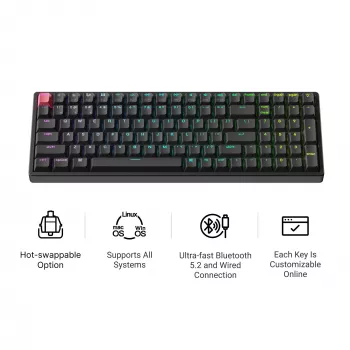 Klawiatura mechaniczna Keychron K4X-J1 96% Red Switch RGB Hot-Swap
