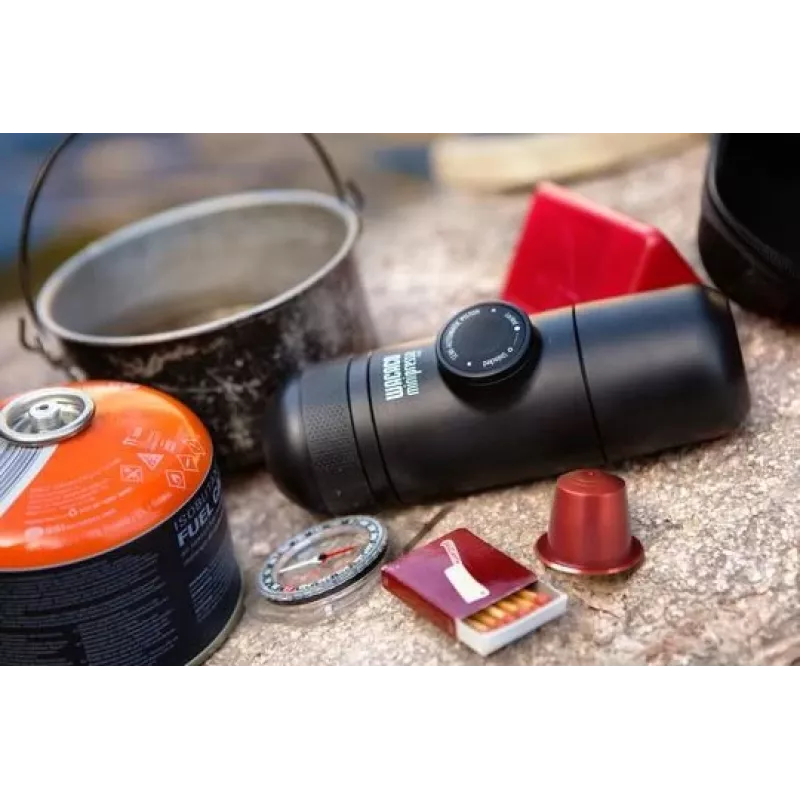 WACACO Minipresso NS Przenośny Ekspres do Kawy do Kapsułek Nespresso, Czarny