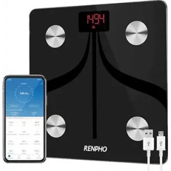 Renpho Smart Bathroom Scale with App - Black (ES-30M-US)
