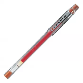 Pilot Pen G-Tec C4 0,4 mm Żelowy Długopis Kulkowy Przezroczysty Korpus Czarny Tusz