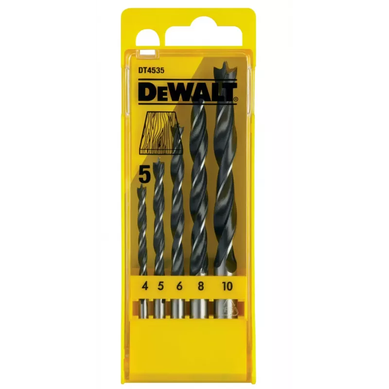 Zestaw wierteł do drewna DEWALT DT4535 5 sztuk 4-10 mm