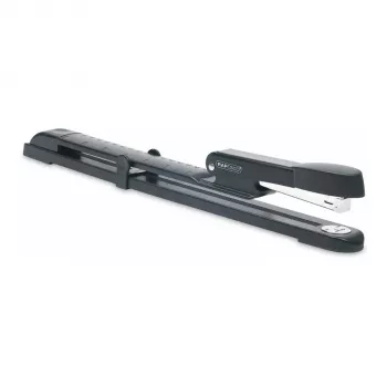 Rapesco Marlin Zszywacz z Długim Ramieniem Metalowy - 25 arkuszy - Czarny - Płaskie zszycie - Metal - 47 mm - 386 mm