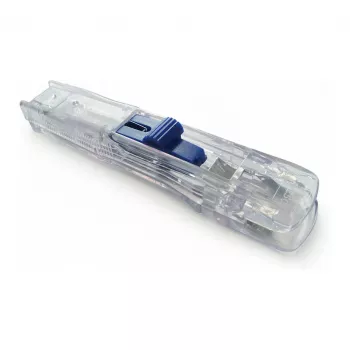 Rapesco Supaclip 40 Dispenser – przezroczysty – 40 kartek – stalowe klipsy – 8 klipsów w zestawie