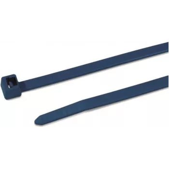 HellermannTyton 111-01225 Standardowa opaska kablowa, niebieska, długość 100 mm, szerokość 2,5 mm, poliamid 6.6, opakowanie 100 szt.