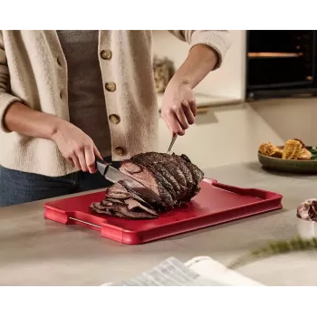Joseph Joseph Cut&Carve Plus Double-Sided XL Carving Board Red