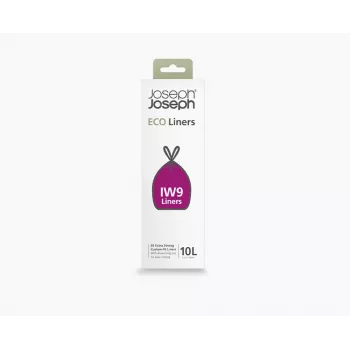 Joseph Joseph IW9 10L Worki na śmieci Custom-fit z recyklingu, szare (20 szt.)
