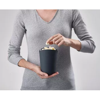 Zestaw do popcornu do mikrofali Joseph Joseph M-Cuisine 2-częściowy pomarańczowy