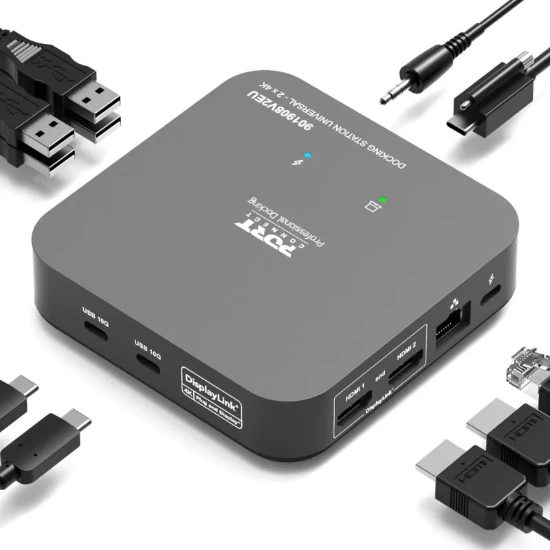 PORT Designs Universal Docking Station - 2 x 4K 2 HDMI z zasilaczem - EU