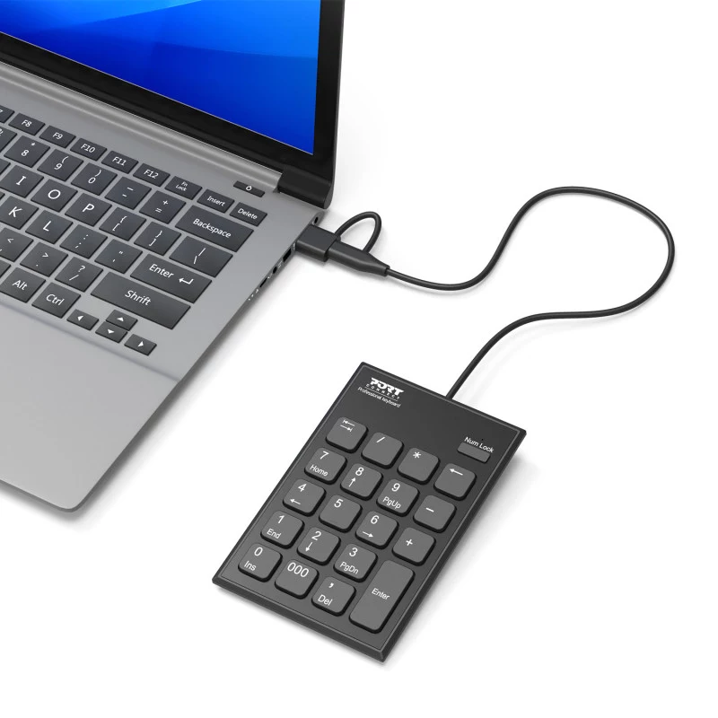 PORT Designs PORT Connect Numeric Keypad USB-C Black
