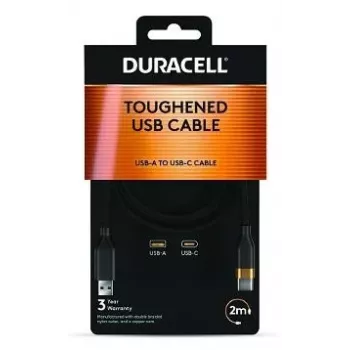 2-POWER 2m USB-A do USB-C 60W Kabel do ładowania i transmisji danych - Czarny