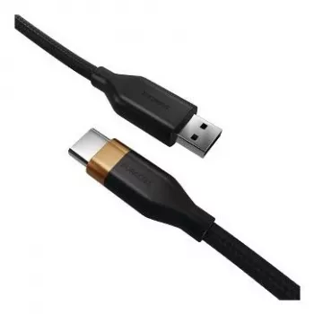 2-POWER 2m USB-A do USB-C 60W Kabel do ładowania i transmisji danych - Czarny