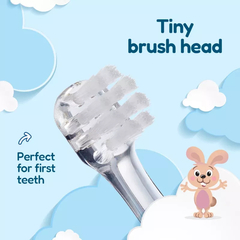 Brush-Baby BabySonic Wkłady szczoteczkowe 0-18 miesięcy 2 sztuki Biały