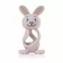 BRUSH BABY Bobbie Bunny Gryzak dla niemowląt Cappuccino Grey