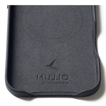 Etui skórzane MUJJO do iPhone 15 Pro Max z MagSafe (Basalt)