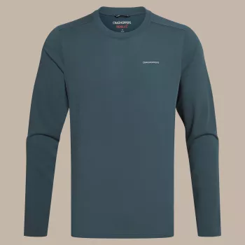 Craghoppers NosiLife Abel LS T-Shirt - Blue Stone, rozmiar L