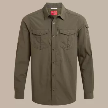 Craghoppers NosiLife Adventure LS Shirt III - Woodland Green, rozmiar M