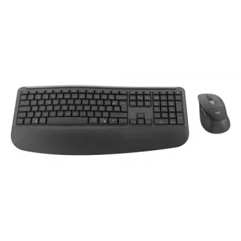 Logitech Signature Comfort Plus Combo MK880 for Business Bezprzewodowy Zestaw Klawiatury i Myszki Układ Wielkiej Brytanii Grafit