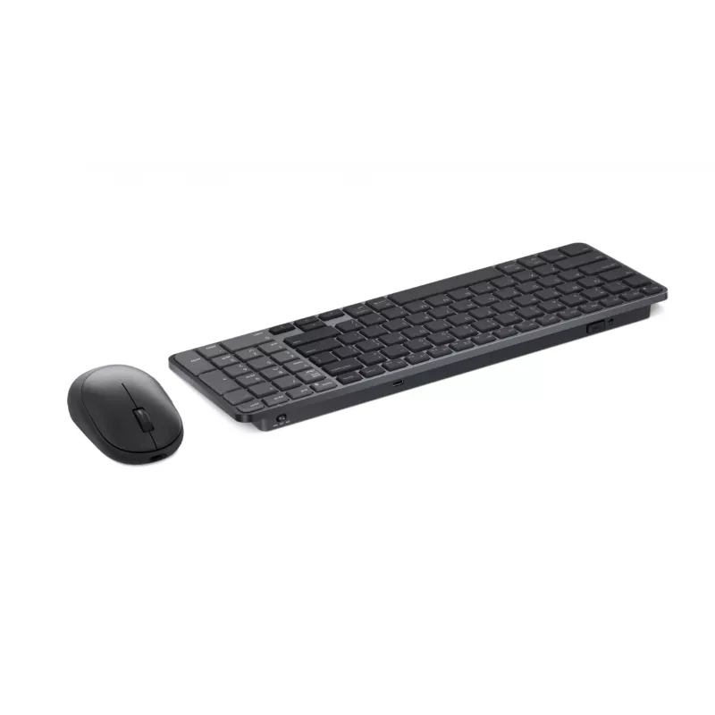 Dell Pro 7 Rechargeable Compact Keyboard and Mouse - KM746 - Russian (QWERTY) - Titan Gray