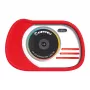 KIDYWOLF Aparat Foto-Wideo Czerwony - 8MP Aparat Cyfrowy dla Dzieci z 2,0-calowym Ekranem LCD, Full HD 1080p, 4-krotnym Zoomem, Odporną na Wstrząsy Silikonową Obudową, Gniazdem MicroSD, Wbudowanymi Grami, Akumulatorem, Kablem USB i Paskiem na Szyję