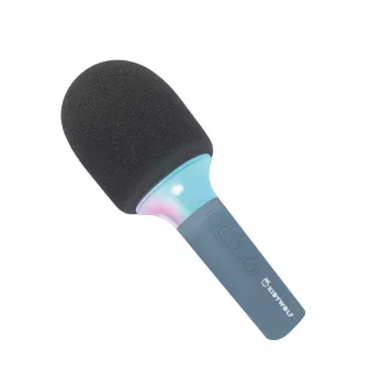 Mikrofon Bluetooth KIDYWOLF z Niebieskimi Diodami LED