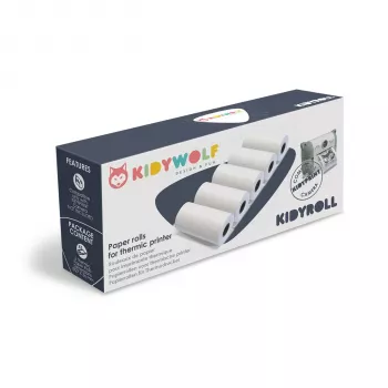 KIDYWOLF Zwoje papieru do drukarki termicznej 5 szt.