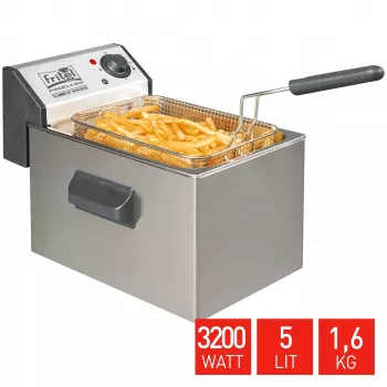 FRITEL Profi Frytkownica głębokotłuszczowa 5L 3200W Szary