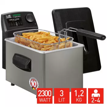 FRITEL FryTastic Frytkownica głębokotłuszczowa 3L 2.3kW Antracyt/Srebrny
