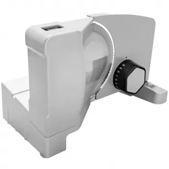 Fritel SL 3657 Elektryczna Krajalnica, 150W, Nierdzewne Ostrze, 170mm, Grubość Cięcia 0-15mm, Srebrny/Czarny