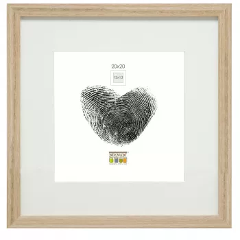 Deknudt S66KH1 P1 20x20 Wood Oak Picture Frame with Passepartout