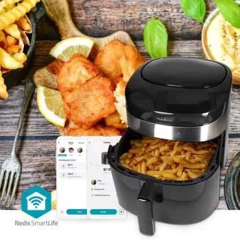 Nedis KAAF180BKW Cyfrowa Frytkownica Powietrzna 4.6 L 1500 W Czarny
