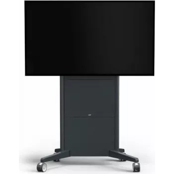 SMS Presence Mobilny zmotoryzowany wózek do wyświetlaczy LCD/ekranów dotykowych, zamykany, ciemnoszary, rozmiar ekranu do 213 cm (84 inch) dla max 150 kg / do 249 cm (98 inch) dla max 100 kg