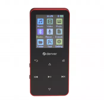 Denver MP-1830R odtwarzacz MP4 z Bluetooth, wyświetlacz 1.8 inch, 4GB, czerwony