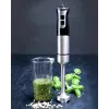 Młynek do kawy Gastronoma 18210001, stożkowe żarna, 150 W, 18 ustawień, czarno-srebrny