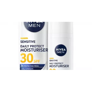 NIVEA Men Sensitive Daily Protect Nawilżający krem do twarzy SPF30 50ml