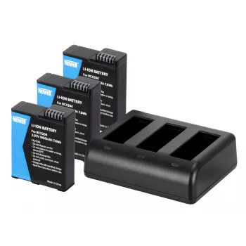 Newell Triple-Channel Charger SDC-USB-C i 3 baterie BCX-204 do DJI Osmo Action
