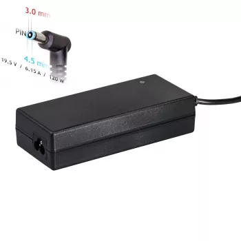 Akyga AK-ND-45 zasilacz do laptopów HP, 120 W, 19,5 V / 6,15 A, 4,5 x 3,0 mm z pinem