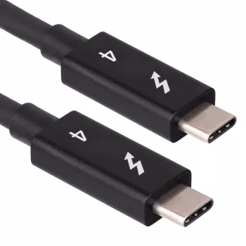 Akyga AK-USB-33 kabel USB-C – USB-C Thunderbolt, 40 Gb/s, 100 W, 0,5 m, czarny