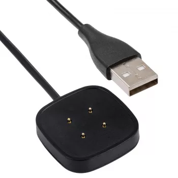Akyga AK-SW-27 magnetyczny kabel USB do ładowania Fitbit Versa 3 / Sense, 1 m, czarny