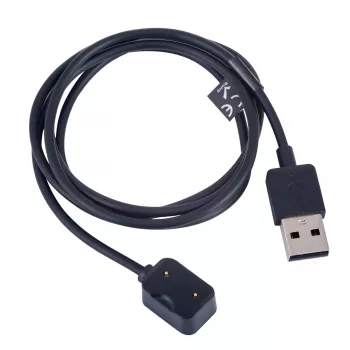 Magnetyczny kabel ładujący Akyga AK-SW-30 do Amazfit Cor A1702, USB-A, 1 m, czarny