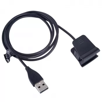 Kabel ładujący Akyga AK-SW-35 do Fitbit Alta HR, USB-A, 1 m, czarny