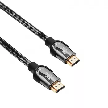 Akyga AK-HD-15S kabel HDMI 2.1, ekranowany, miedziany, w oplocie, 48 Gb/s, 8K@60Hz / 4K@120Hz, 1,5 m